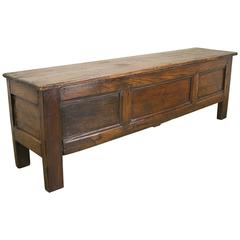 French Antique Chestnut and Pine Coffer