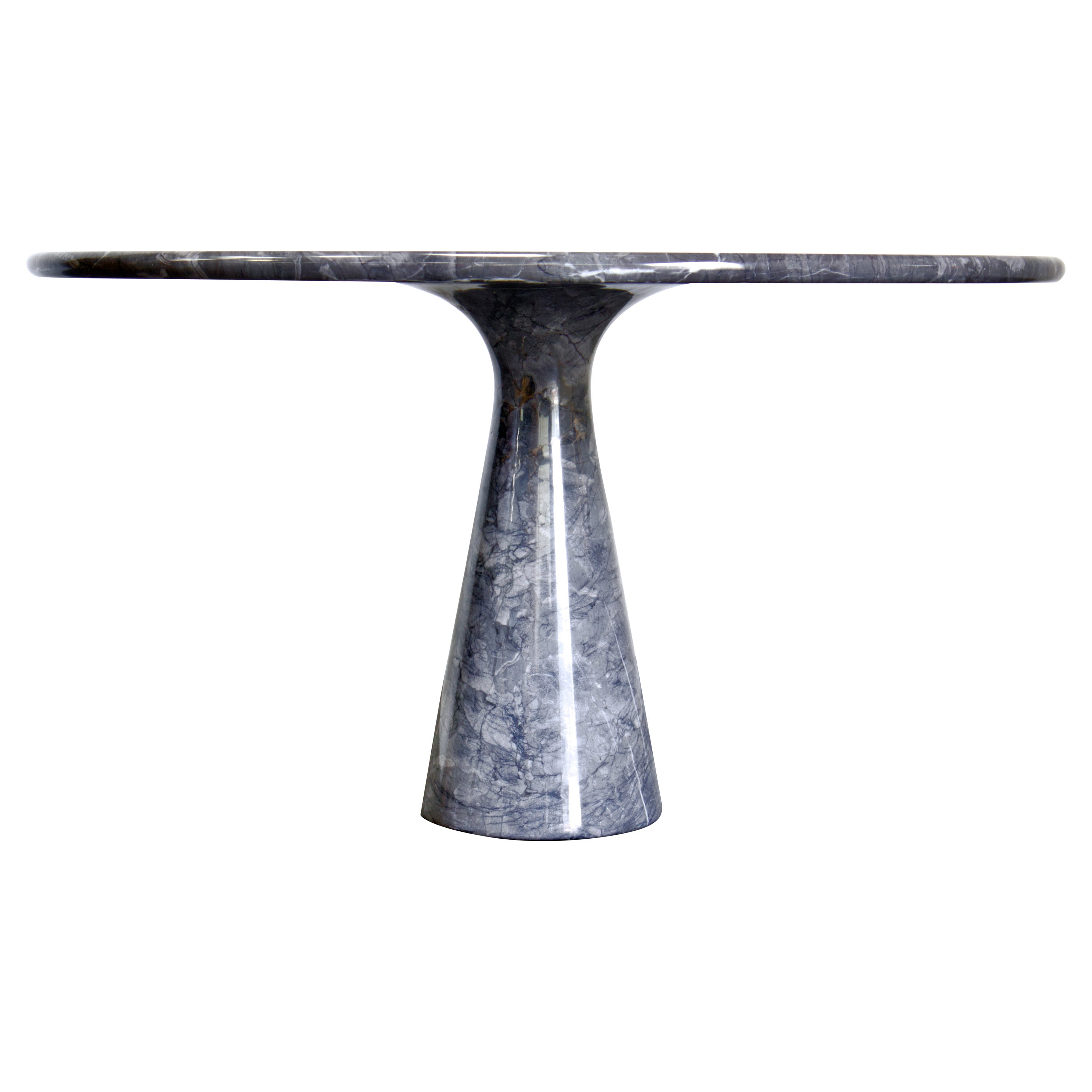 1970s M1 Mangiarotti Dining Table in Gray Mondragone Marble for Skipper, Italy