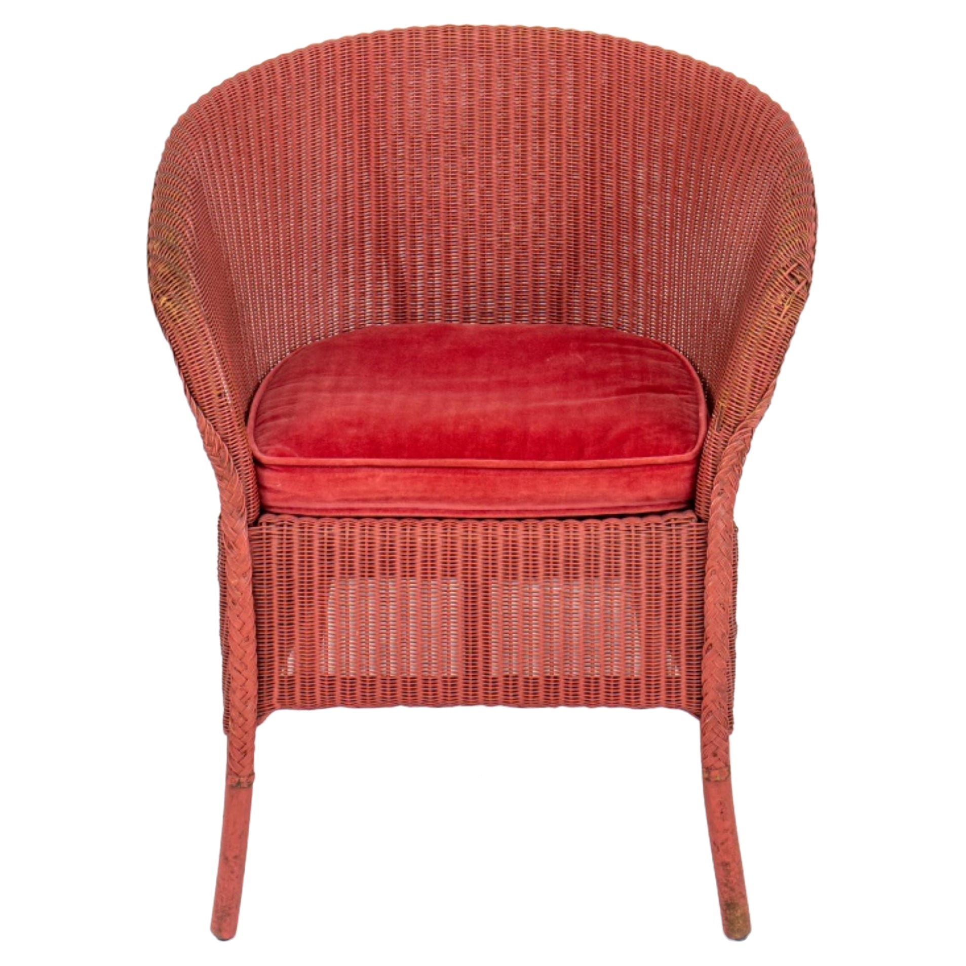 Vintage Lloyd Loom Beverly Wicker Tub Chair