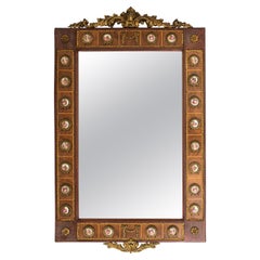 Louis XVI-Stil Porzellan & Ormolu montierten Spiegel