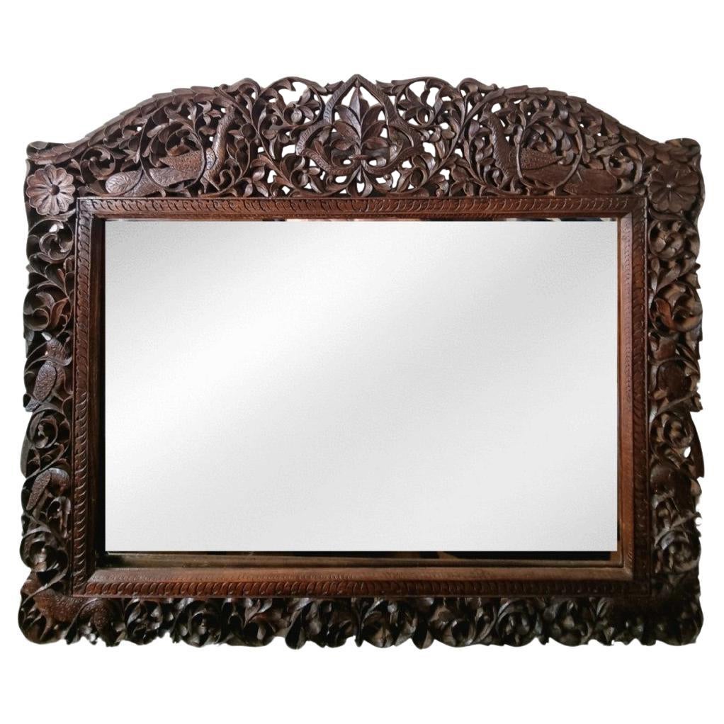 19th Century Anglo-indian / Burmese Mirror For Sale