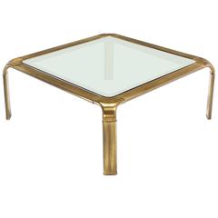 Square Modern Brass Coffee Table by Widdicomb 9