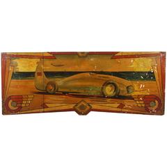 Early Carnival Futuristic Auto Hand-Painted Rounding Board 11