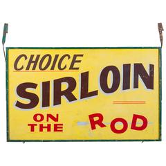 Early 20th Century Wood & Iron Hand-Painted Trade Sign 1
