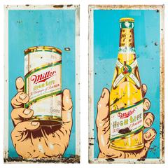 Pop Art Style Miller High Life Metal Trade Signs
