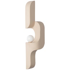Serpentine Vertical Ceramic Wall Sconce - Right facing only - Single