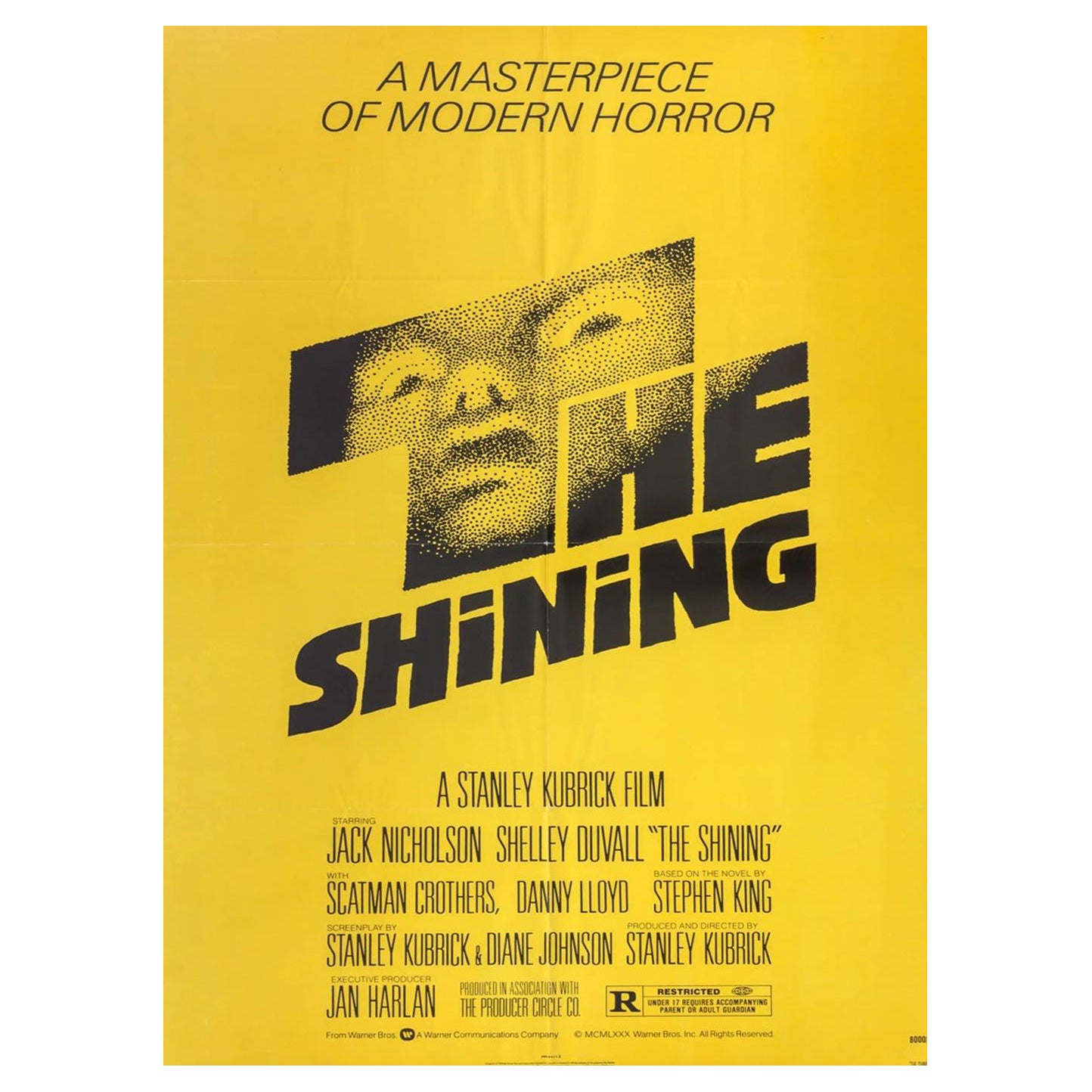 Affiche vintage originale The Shining de 1980 en vente