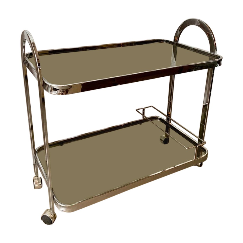Chrome Drinks Trolley For Sale