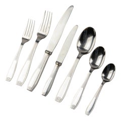 84-Piece Set Silver-plated Tableware - Christofle - Art Deco 