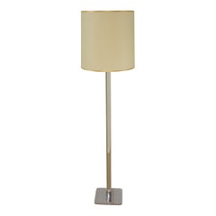 Vintage Acrylic and Chrome Modern Floor Lamp