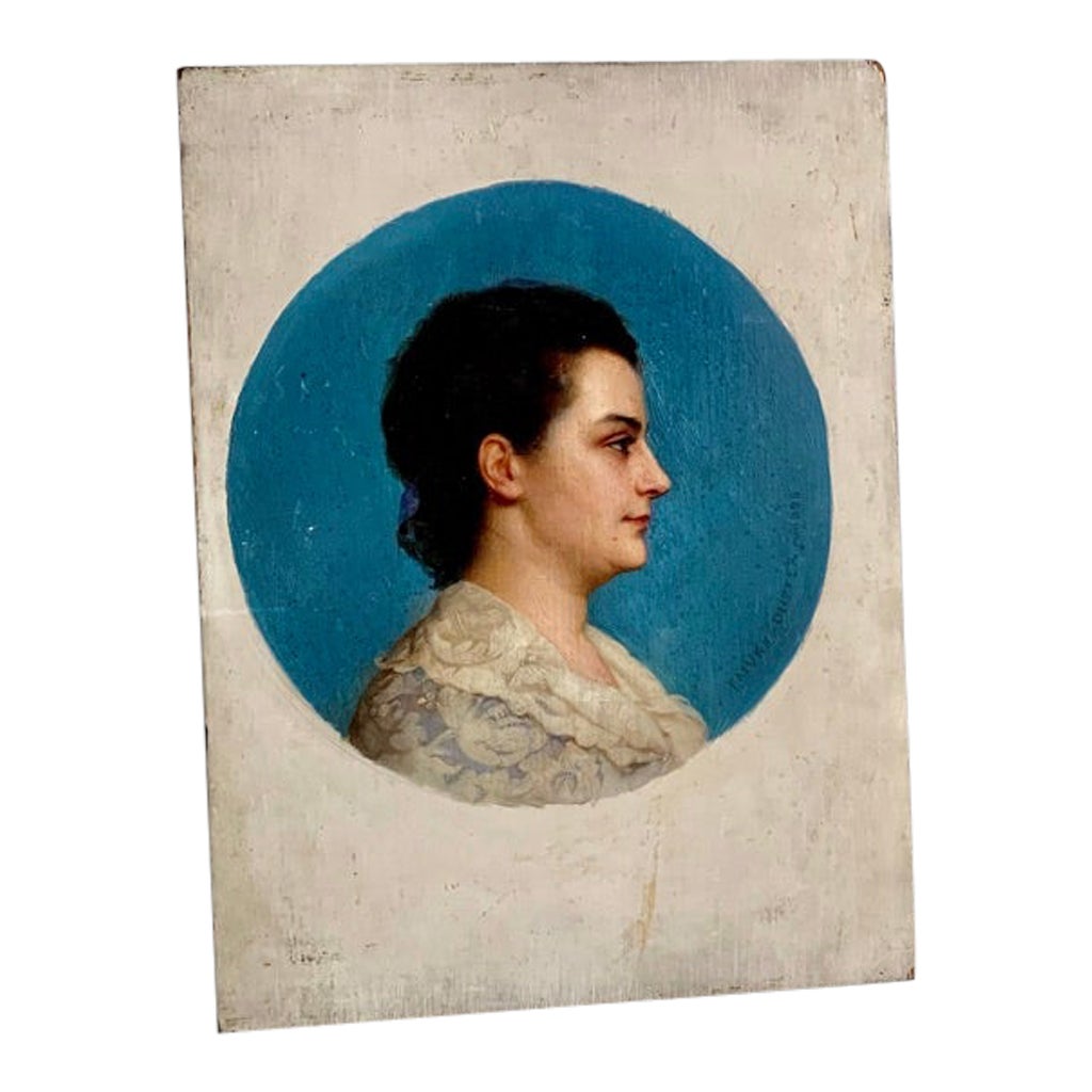 Antique French Portrait For Sale