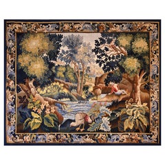 French  Aubusson Tapestry greenery 19th century - L2m00xH1m52 - N° 1372