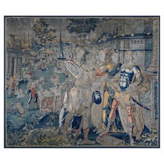 Beautiful Fragment of Aubusson Tapestry 17th century - L2m60xH2m10 - No. 1381