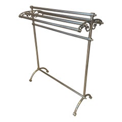 Used 20th century French Chromed Metal Towels Rack