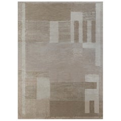 Modern Art Deco Style Handmade Rug by Doris Leslie Blau