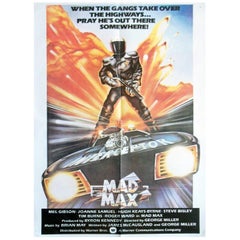 Affiche vintage originale Mad Max de 1979