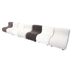 Retro Mid-Century Modern Italian Sofa, 1960s - Sold Individually - New Upholstery