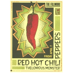 1989 Red Hot Chili Peppers - The Fillmore Original Vintage Poster