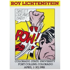 1982 Roy Lichtenstein - Sweet Dreams Baby - Colorado State Original Poster