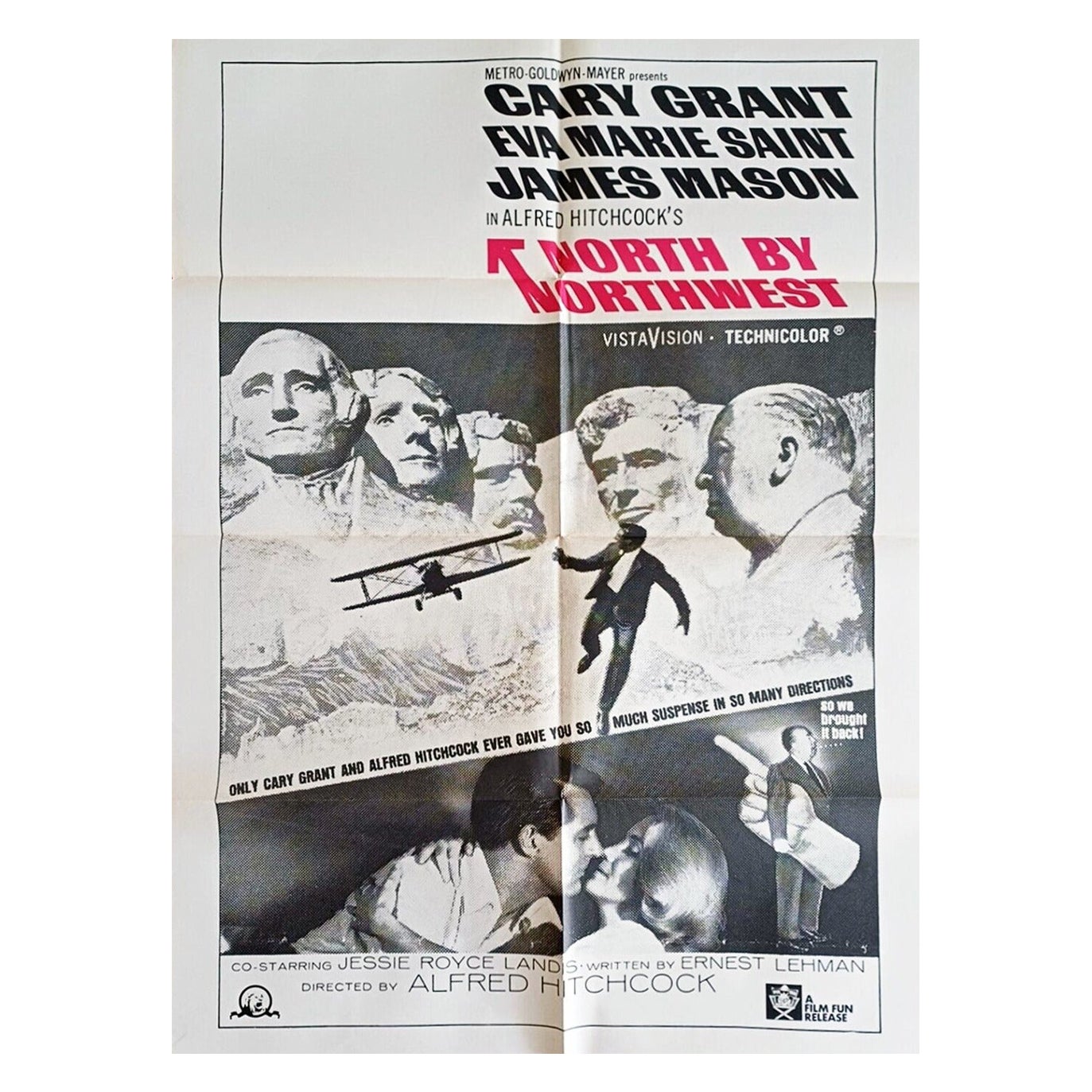 1959 North by Northwest Original Vintage Poster For Sale