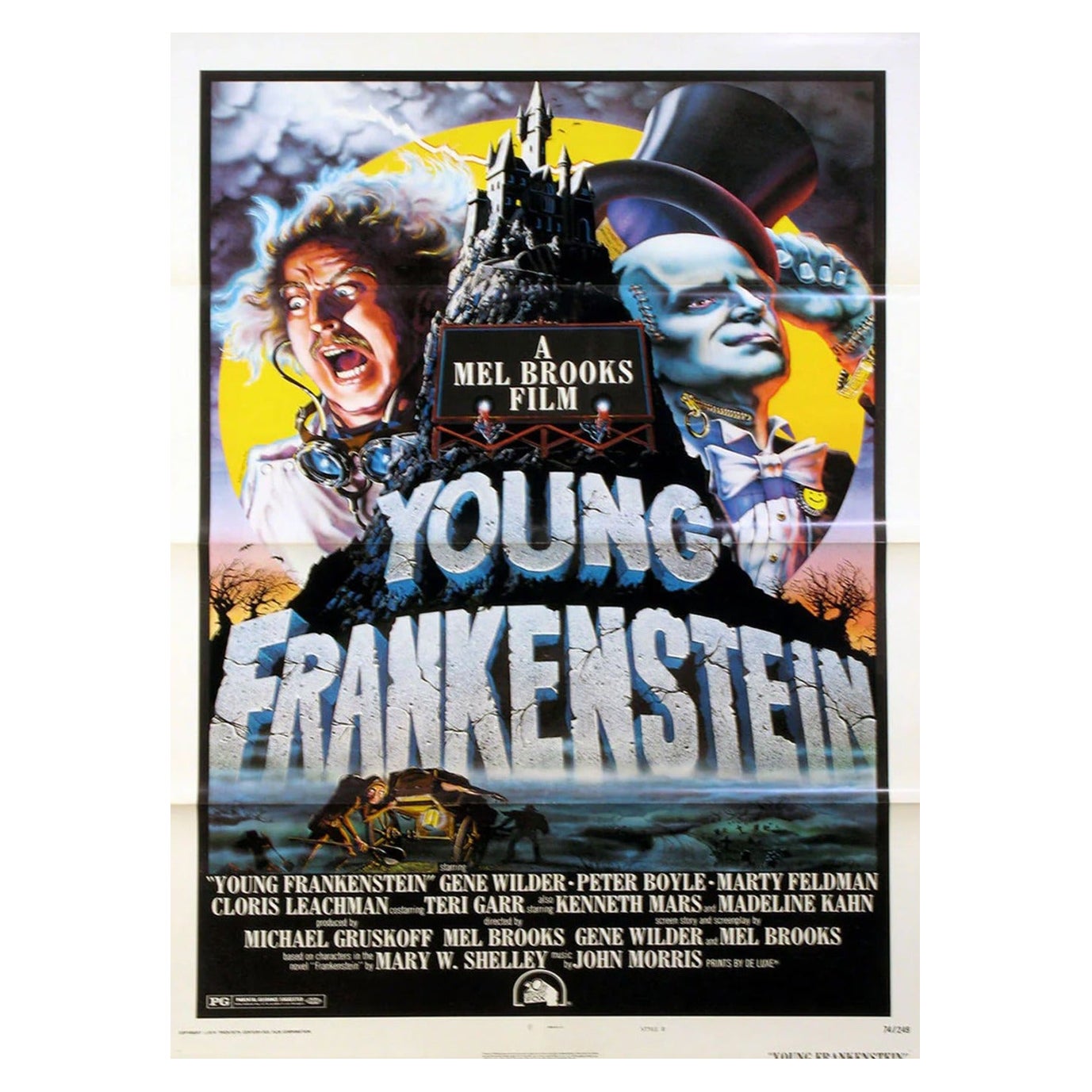 1974 Young Frankenstein Original Vintage Poster For Sale