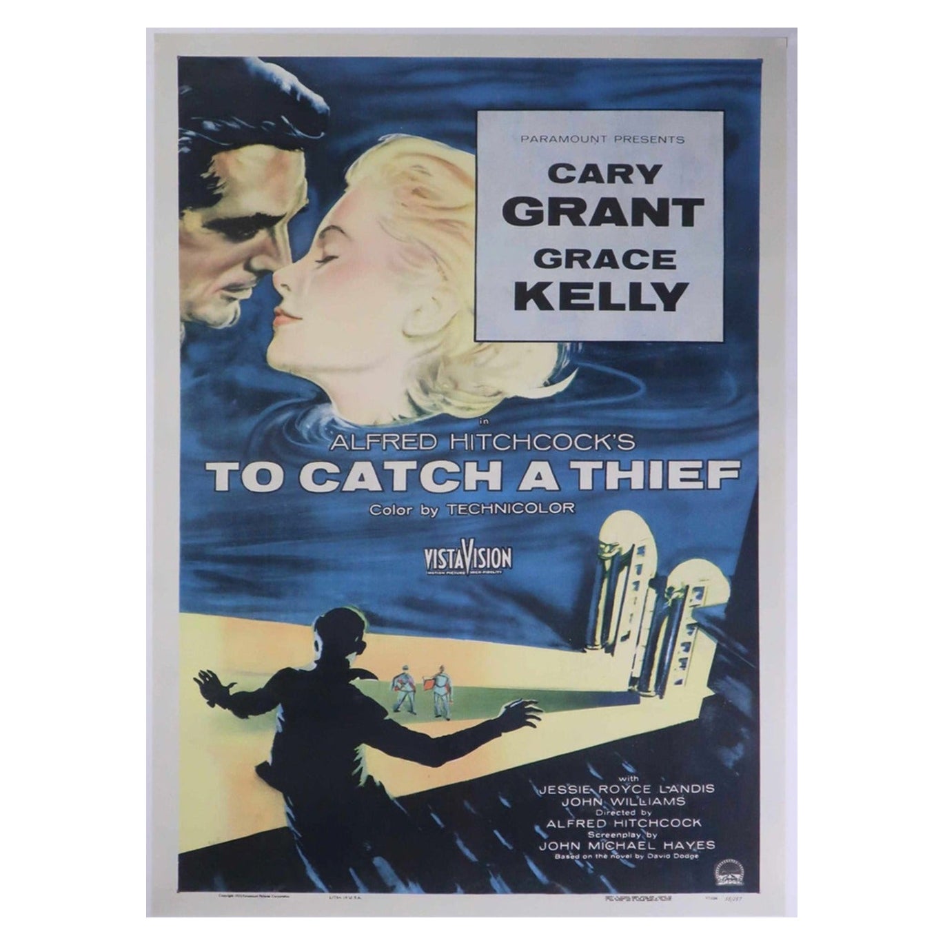 1955 To Catch a Thief Original Vintage Poster For Sale