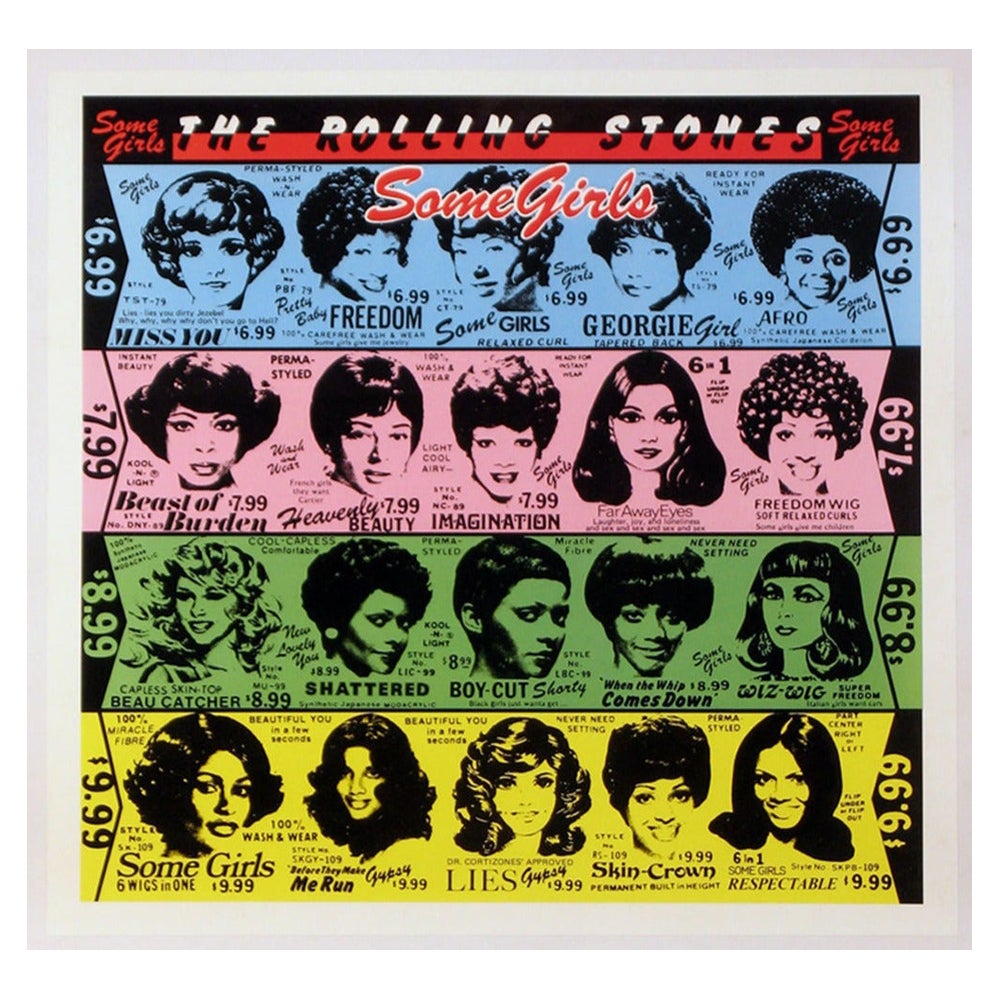 Affiche vintage originale des Rolling Stones - Some Girls, 1978