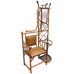 Superb 19th Century English Bamboo Hall Stand