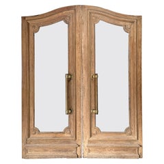 Vintage Reclaimed Washed Oak French Exterior Bank Doors