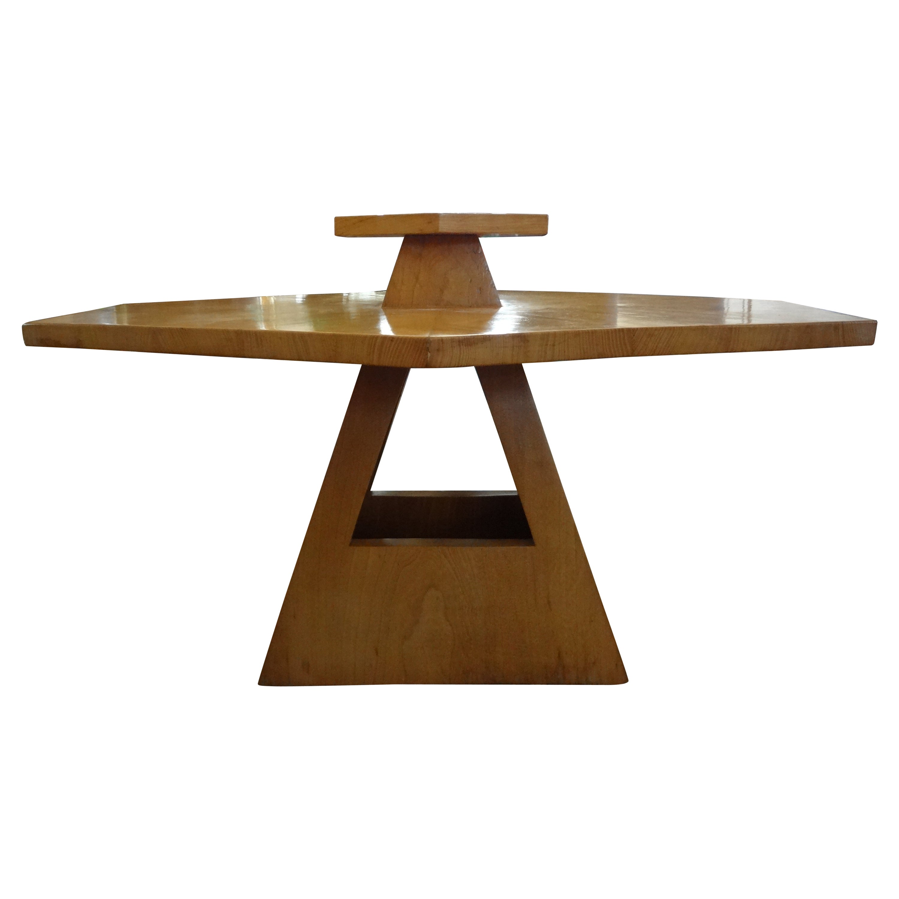 French Art Deco Table Attributed To Jules Leleu For Sale