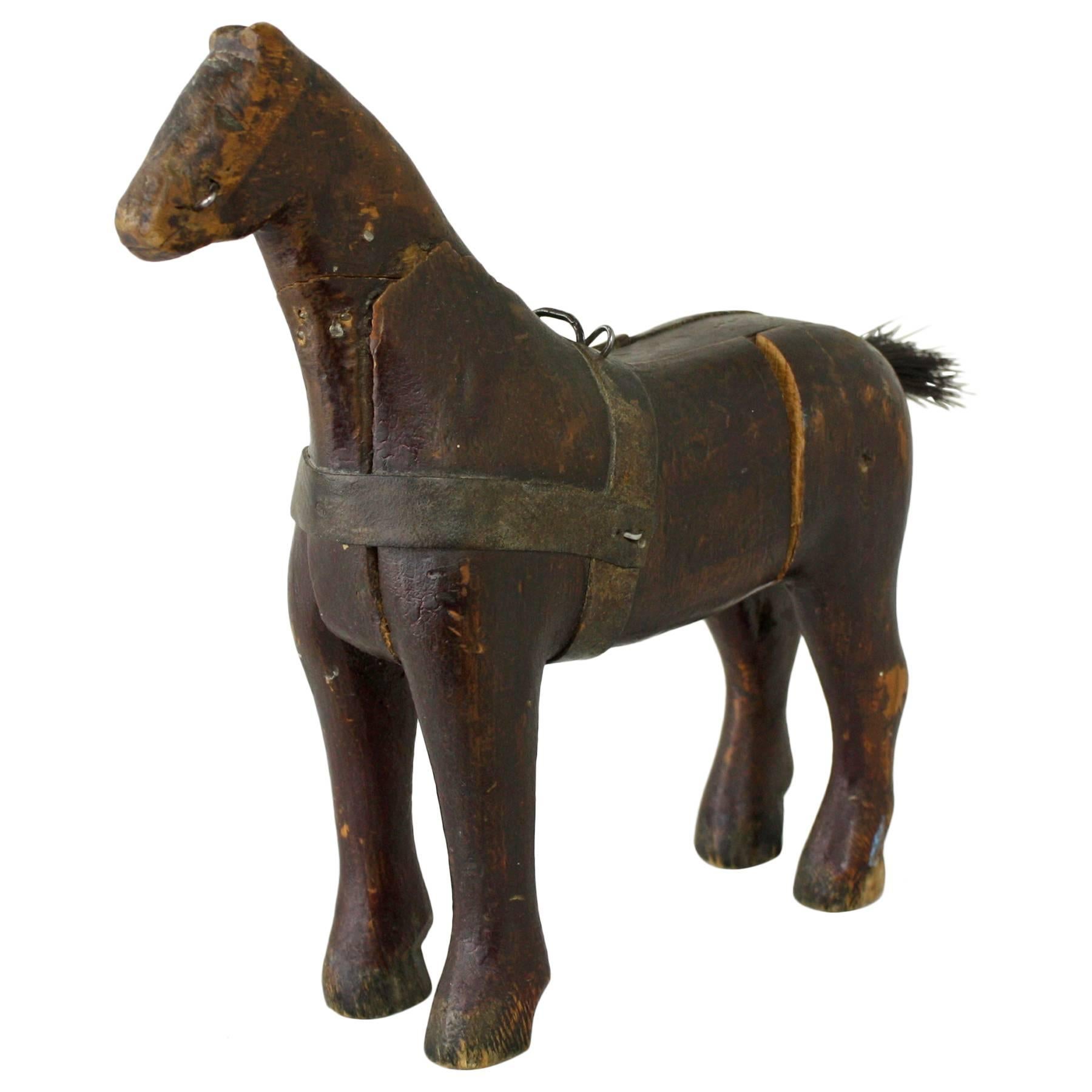 Small Antique Swedish Horse, Original Paint