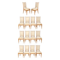 Sedie da pranzo in stile Art Deco francese Jules Leleu Design 14 Disponibile