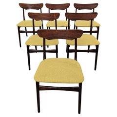 6 Schoning Elegaard Rosewood Dining Chairs - 0224121 Vintage Danish Mid Century