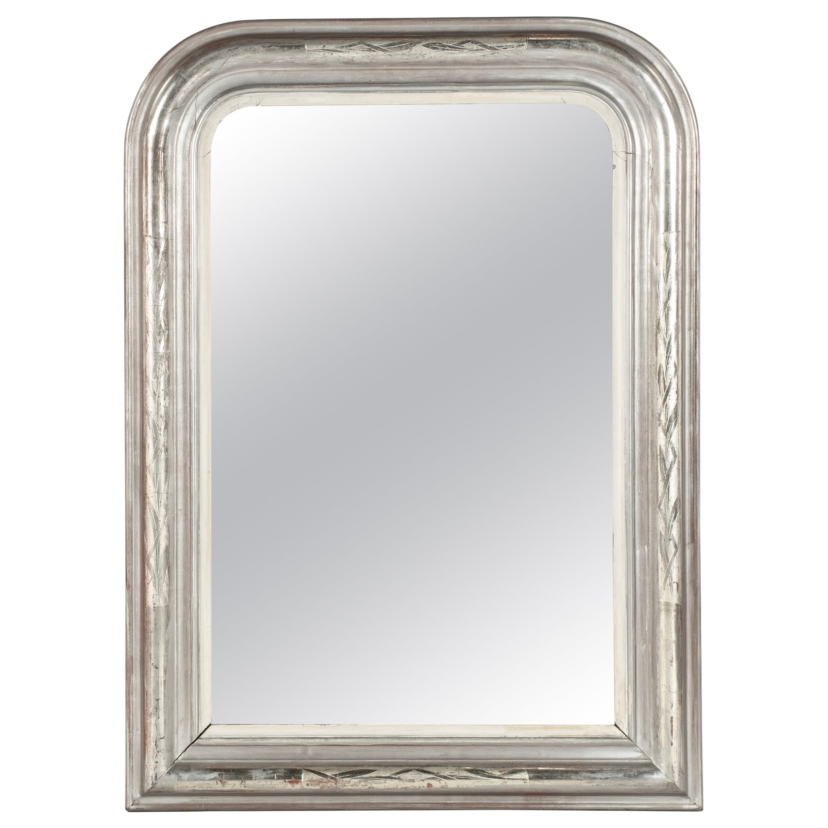 19th Century Louis Philippe Silver Mirror