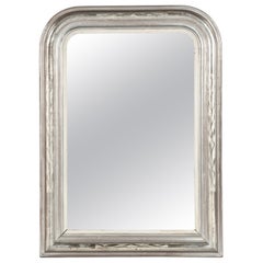 19th Century Louis Philippe Silver Mirror