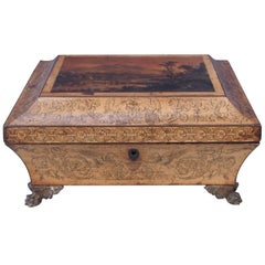 English Regency Penwork Box