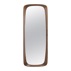 Grand miroir mural polyvalent avec cadre en bois