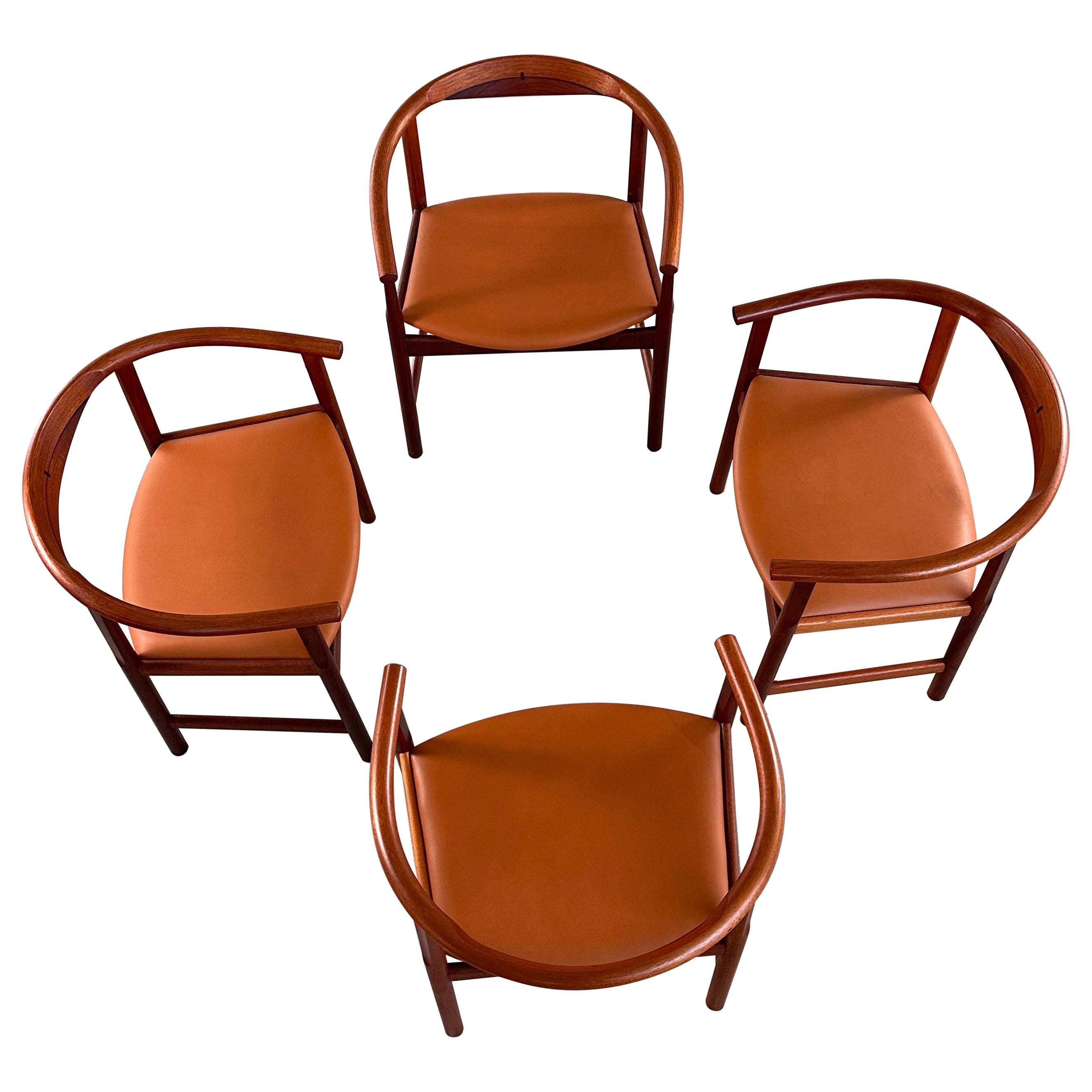 Hans J. Wegner PP203 Dining Room Chairs for PP Møbler Denmark, 1969 For Sale