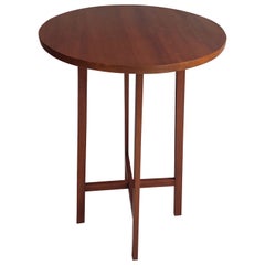 Mid century Vintage teak tall side table Poul Hundevand style, 1960s