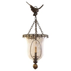 Early 19th Century Eagle Mounted Hall Lantern