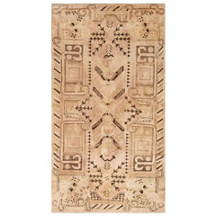 Samarkand Handgewebter Wollteppich aus der Jahrhundertmitte