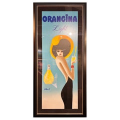 Rare affiche Orangina de Bernard Villemot 