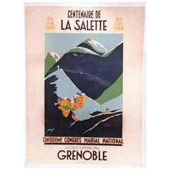 1946 Grenoble - Centenaire de La Salette Original Vintage Poster