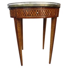 Mesa Bouillotte Francesa Estilo Luis XVI Siglo XIX