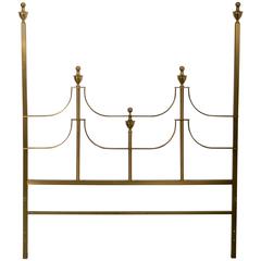 Mid-Century Modern Brass Hollywood Regency Mastercraft Headboard