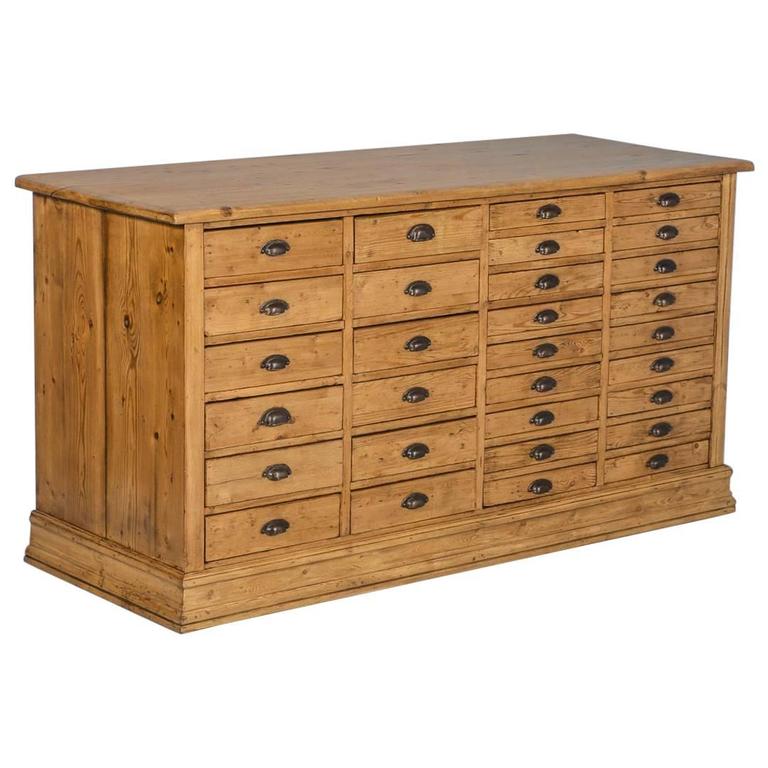 Antique Pine Multi Drawer Danish Sideboard Circa 1860 At 1stdibs