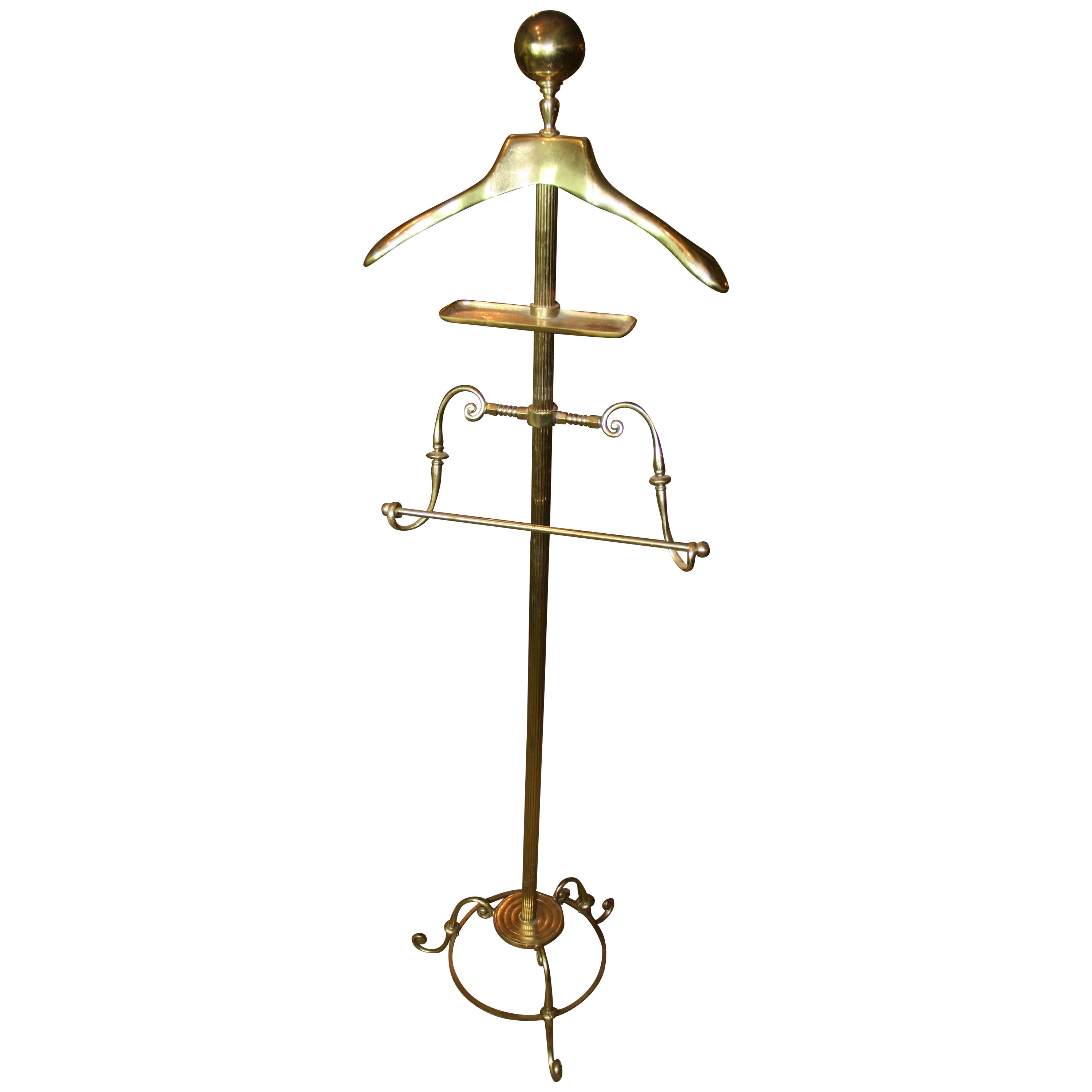 Portavalori in ottone massiccio in stile Art Déco anni '60