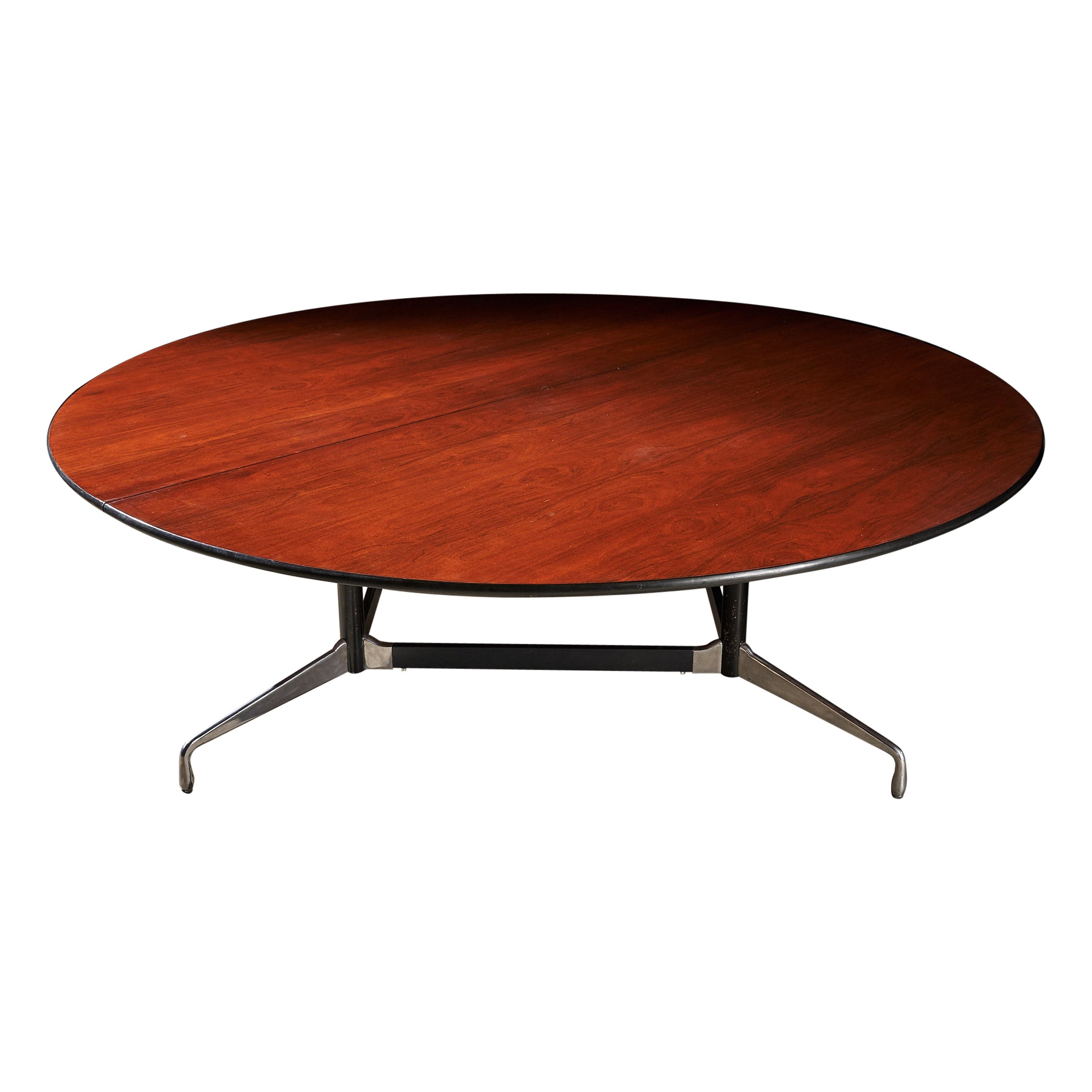 Mesa de comedor Eames Herman Miller Mid Century Conference, años 60 245 cm de diámetro en venta