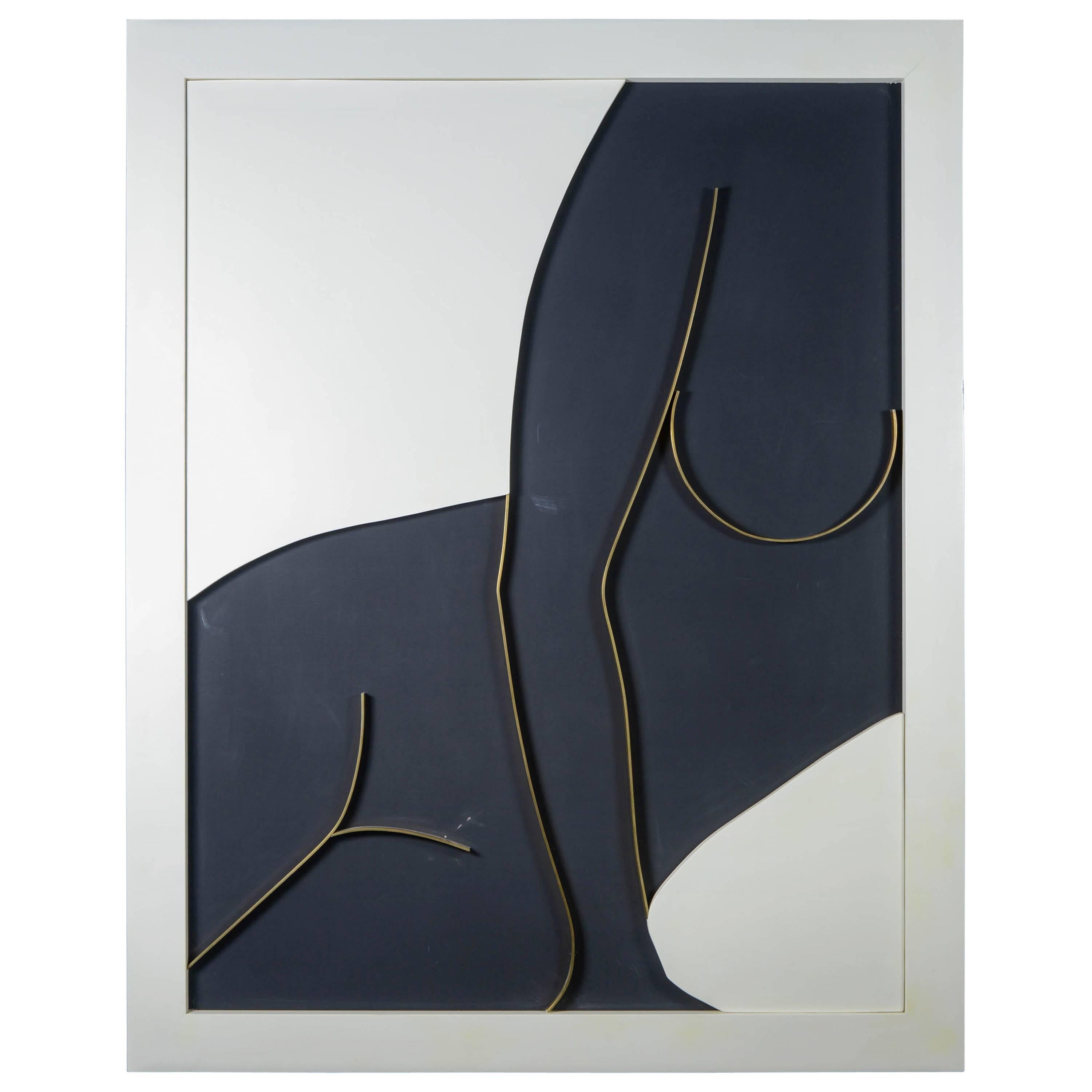 "Silhouette" Oil on Canvas, Signed Dario Mardegan For Sale