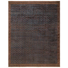 Großer verstellbarer Samarkand-Teppich in geometrischer Größe, Vintage